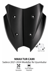 Yamaha Nmax Uyumlu Sport Tur Camı 2025-2026 Siyah