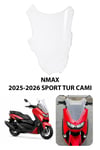 Yamaha Nmax Uyumlu Sport Tur Camı 2025-2026 Mod 5 Şeffaf