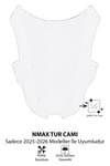 Yamaha Nmax Uyumlu Sport Tur Camı 2025-2026 Mod 5 Şeffaf