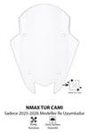 Yamaha Nmax Uyumlu Sport Tur Camı 2025-2026 Mod 4 Şeffaf