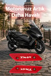 Yamaha Tmax Uyumlu Ayna Yuva Kapaması 2020-2026 Cnc Kırmızı
