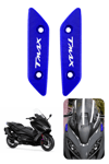 Yamaha Tmax Uyumlu Ayna Yuva Kapaması 2020-2026 Cnc Mavi