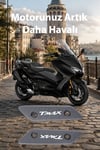 Yamaha Tmax Uyumlu Ayna Yuva Kapaması 2020-2026 Cnc Titanyum