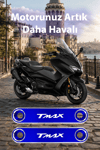 Yamaha Tmax Uyumlu Çamurluk Ucu 2020-2026 Cnc Mavi