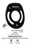 Yamaha Tmax Uyumlu Egzoz Ucu 2020-2026 Cnc Siyah
