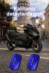 Yamaha Tmax Uyumlu Hidrolik Kapağı 2021-2026 Cnc Mavi