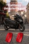 Yamaha Tmax Uyumlu Hidrolik Kapağı 2021-2026 Cnc Kırmızı