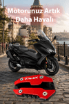 Yamaha Tmax Uyumlu Kaz Ayağı Koruyucu Seti 2020-2026 Cnc Kırmızı