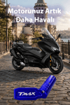 Yamaha Tmax Uyumlu Kaz Ayağı Ucu 2020-2026 Cnc Mavi