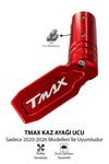Yamaha Tmax Uyumlu Kaz Ayağı Ucu 2020-2026 Cnc Kırmızı