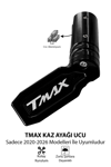 Yamaha Tmax Uyumlu Kaz Ayağı Ucu 2020-2026 Cnc Siyah