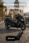 Yamaha Tmax Uyumlu Kaz Ayağı Ucu 2020-2026 Cnc Siyah