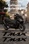 Yamaha Tmax Uyumlu Logo Sticker 2021-2026 Siyah