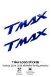 Yamaha Tmax Uyumlu Logo Sticker 2021-2026 Mavi