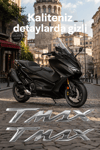 Yamaha Tmax Uyumlu Logo Sticker 2021-2026 Gümüş