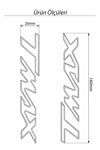 Yamaha Tmax Uyumlu Logo Sticker 2021-2026 Siyah