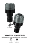 Yamaha Tmax Uyumlu Motosiklet Gidon Denge Topuzu Vidalı Cnc Titanyum