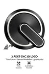 Yamaha Xmax Nmax Uyumlu 2 Adet Cnc Logo Siyah