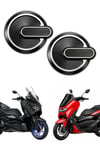 Yamaha Xmax Nmax Uyumlu 2 Adet Cnc Logo Siyah