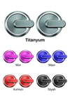 Yamaha Xmax Nmax Uyumlu 2 Adet Cnc Logo Titanyum
