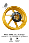 Yamaha Xmax Uyumlu 2'li Ön Arka Jant Seti Cnc Mat Gold