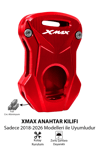 Yamaha Xmax Uyumlu Anahtar Kılıfı 2018-2026 Cnc Kırmızı