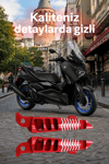 Yamaha Xmax Uyumlu Artçı Basamak 2021-2026 Cnc Kırmızı