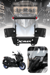 Yamaha Xmax Uyumlu Ayarlanabilir Ön Cam Aksesuar Bar 2021-2026 Siyah