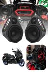 Yamaha Xmax Uyumlu Bluetooth Hoparlör Seti 2021-2026 Siyah