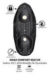 Yamaha Xmax Uyumlu Comfort Koltuk Kapağı 2021-2026 Damalı Kaplama Detaylı