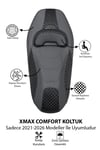 Yamaha Xmax Uyumlu Comfort Koltuk Kapağı 2021-2026 Damalı Kaplama Detaylı