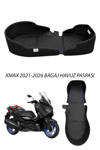 Yamaha Xmax Uyumlu Deri Bagaj Havuz Paspası 2021-2026 Siyah