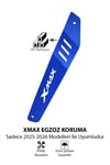 Yamaha Xmax Uyumlu Egzoz Koruma 2025-2026 Cnc Mavi