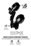 Yamaha Xmax Uyumlu Egzoz Koruma Takozu Cnc Siyah