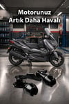 Yamaha Xmax Uyumlu Egzoz Koruma Takozu Cnc Siyah