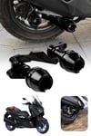 Yamaha Xmax Uyumlu Egzoz Koruma Takozu Cnc Siyah