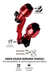 Yamaha Xmax Uyumlu Egzoz Koruma Takozu Cnc Kırmızı