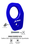 Yamaha Xmax Uyumlu Egzoz Ucu 2021-2024 Cnc Mavi