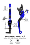 Yamaha Xmax Uyumlu El Frenli Manet 2018-2026 Cnc Mavi