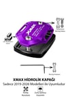 Yamaha Xmax Uyumlu Hidrolik Kapağı 2019-2026 Cnc Mor