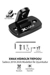 Yamaha Xmax Uyumlu Hidrolik Tripodu 2018-2026 Cnc Siyah