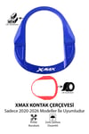 Yamaha Xmax Uyumlu Kontak Çerçevesi 2020-2026 Cnc Mavi