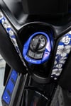 Yamaha Xmax Uyumlu Kontak Çerçevesi 2020-2026 Cnc Mavi