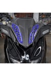 Yamaha Xmax Uyumlu Ön Cam Braketi 2018-2023 Cnc Mavi