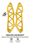 Yamaha Xmax Uyumlu Ön Cam Braketi 2018-2023 Cnc Gold