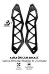 Yamaha Xmax Uyumlu Ön Cam Braketi 2018-2023 Cnc Siyah