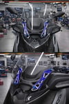 Yamaha Xmax Uyumlu Ön Cam Braketi 2024-2026 Cnc Mavi