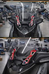 Yamaha Xmax Uyumlu Ön Cam Braketi 2024-2026 Cnc Kırmızı