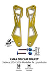 Yamaha Xmax Uyumlu Ön Cam Braketi 2024-2026 Cnc Gold
