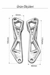 Yamaha Xmax Uyumlu Ön Cam Braketi 2024-2026 Cnc Siyah